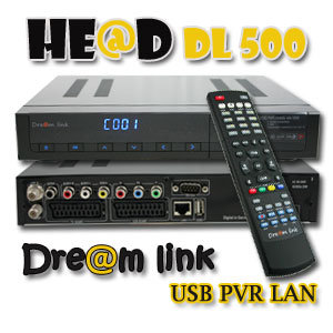 Hed Dl500 Digital Sat Receiver Usb Pvr Lan Head Dl 500